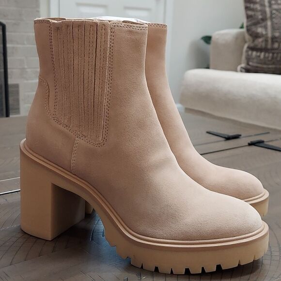 Dolce Vita Caster H2O Dune Suede Boots NWT - Picture 3 of 10
